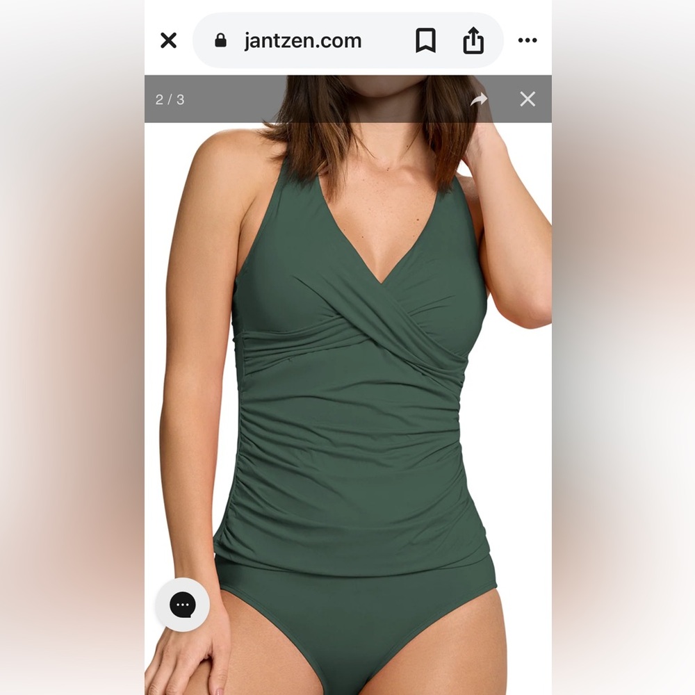 NWT Jantzen Louise wrap tankini